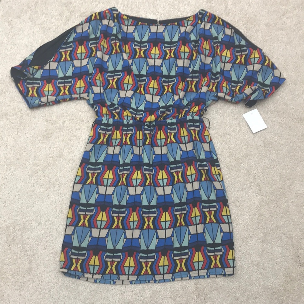 Jessica Simpson dress with cold shoulder detail